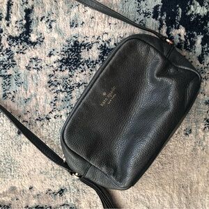 Kate Spade black pebbled leather cross body bag